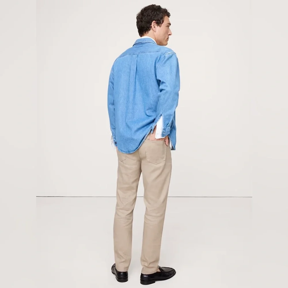 NWT! Banana Republic Slim Linen-Cotton Traveler Pant - Size 34 X 30 🩷